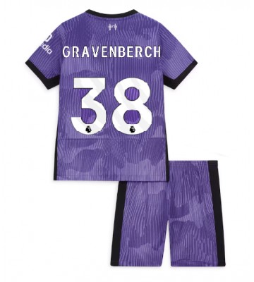 Maillot de foot Liverpool Ryan Gravenberch #38 Troisième enfant 2023-24 Manches Courte (+ pantalon court)